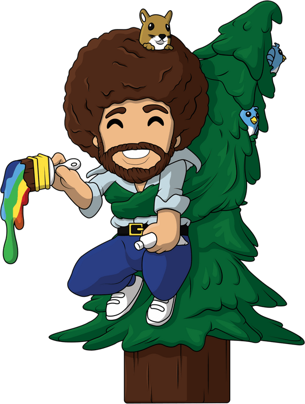 Bob Ross Hand over the Hero