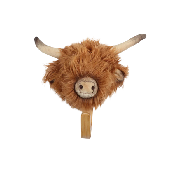 Porte-manteau peluche vache Highland - Wild & Soft