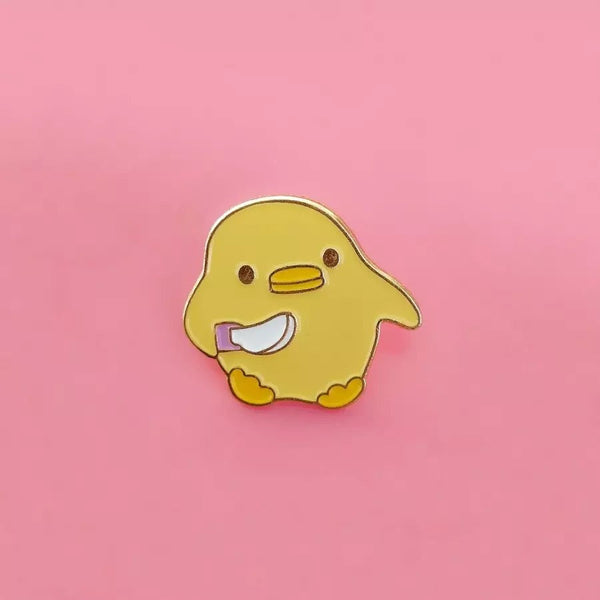 Pins Canard Couteau