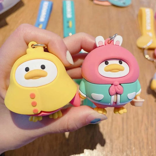 Porta -chave de pato de coelho