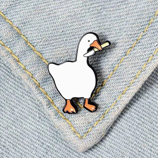 White Duck Knife Pin
