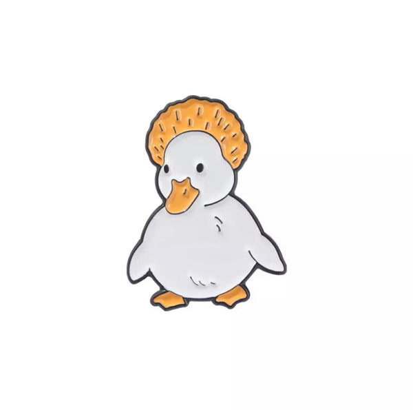 Pin's Canard Blanc Huppé
