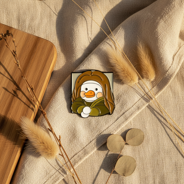 Pin de la Mona Lisa del Pato Blanco