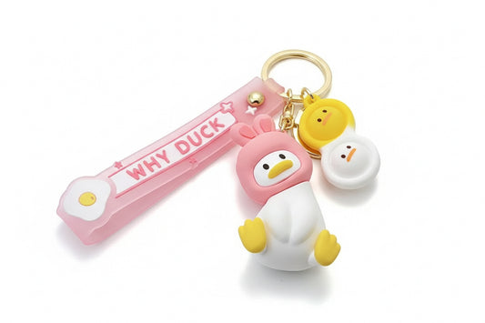 Intrigued Duck Keychain - Animals