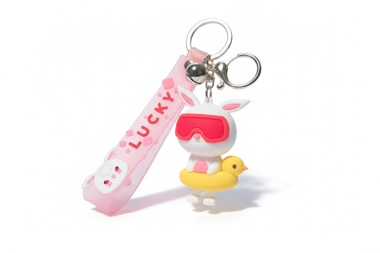 Porte-clés Lapin avec Bouée Canard