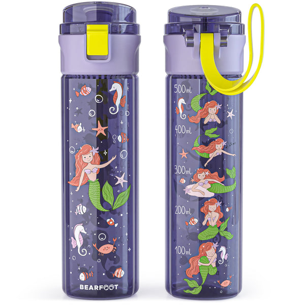 Trinkflasche Kinder, 500ml, leicht - Meerjungfrau-lila