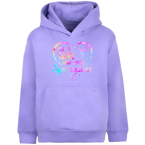 Sweat à capuche gymnastique – Fringoo Gymnastic for Cotton Rich Soft Hooded – Love Gymnastic violet