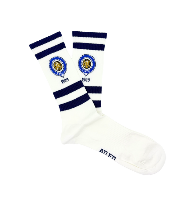 Chaussettes Atlético de Madrid « Premier Blason » – Blanc - Chulé