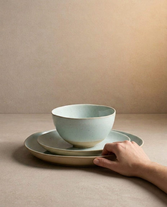 Minted Stoneware Salad Plate 21.5cm