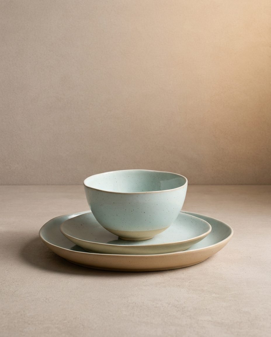 Minted Stoneware Bowl 15cm