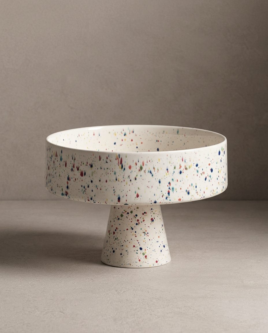 Nouveau bol à fruits de fête 26cm blanc