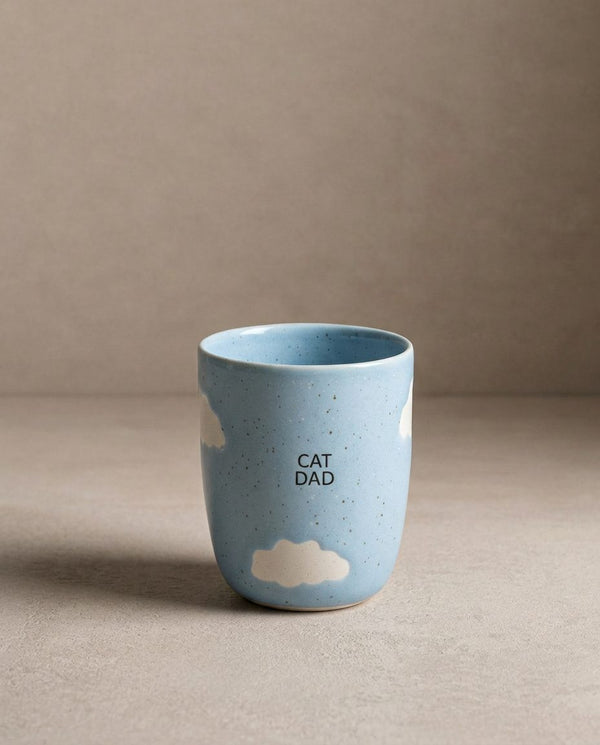 Cloud Medium Cup 220ml Cat Mom & Dad 2 Pieces Set