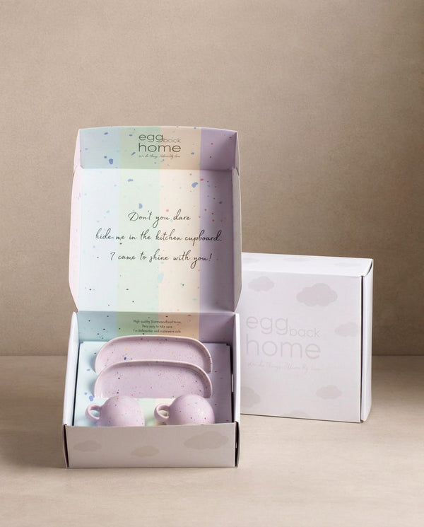 Ensemble New Party – 2 mugs + 2 mini plateaux