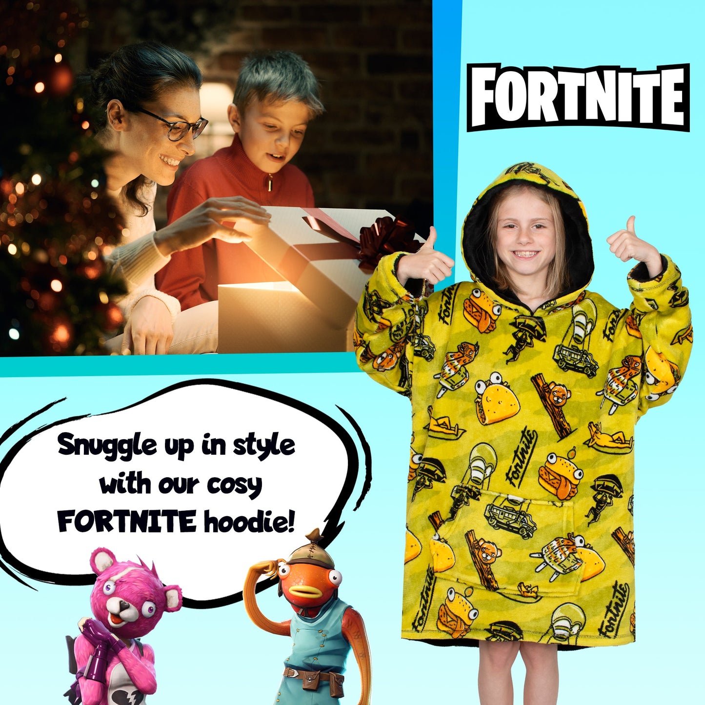 Fortnite Oversized Sweat à capuche Couverture