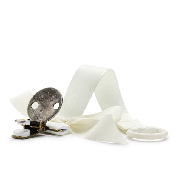 Attache-sucette Vanilla White Nœud