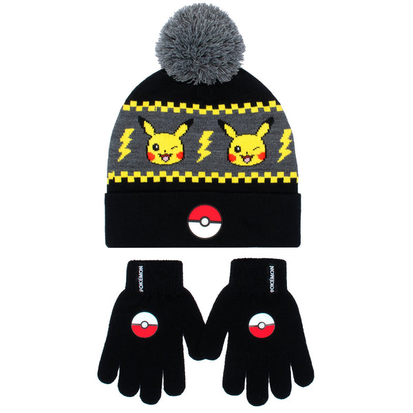 Ensemble bonnet et gants – Pikachu set