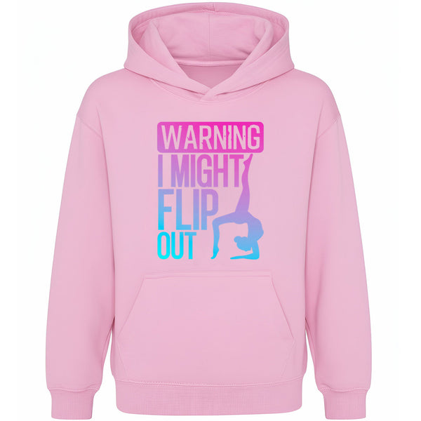 Sweat à capuche gymnastique – Fringoo Gymnastic for Cotton Rich Soft Hooded – Gymnastic Flip out- rose