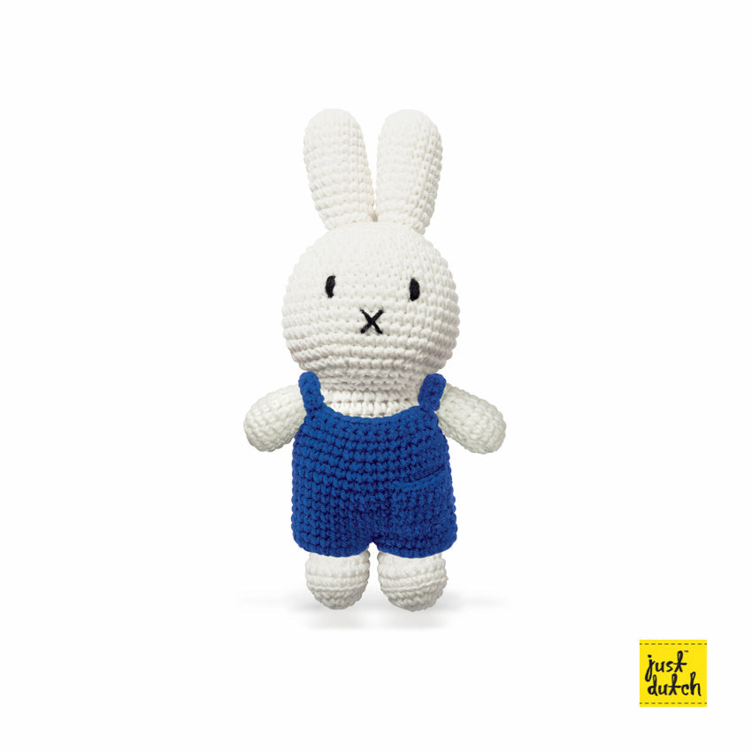 Peluche en Crochet Lapin Miffy - Salopette Classique - Bleu