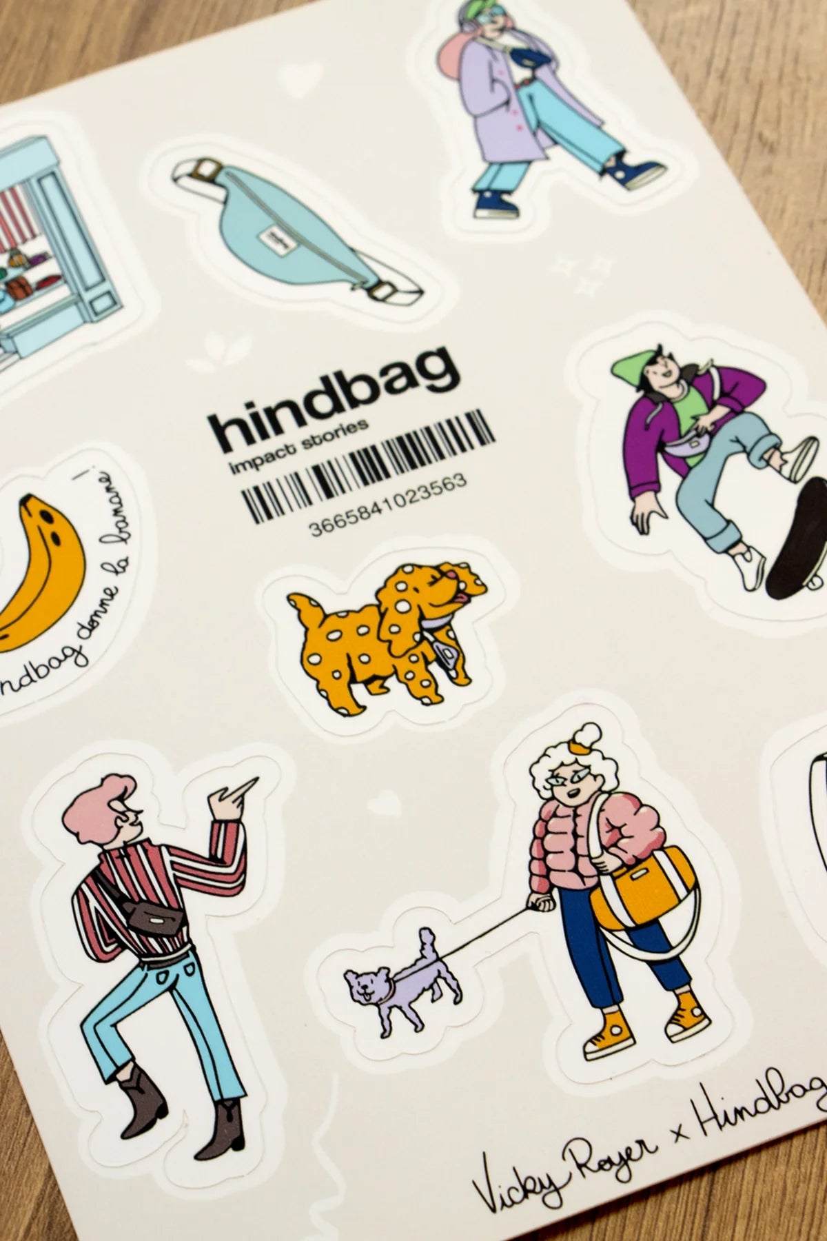 Planche de Stickers Hindbag x Vicky Royer
