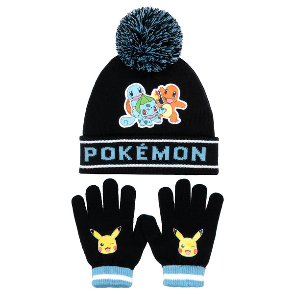 Ensemble bonnet et gants Pokemon