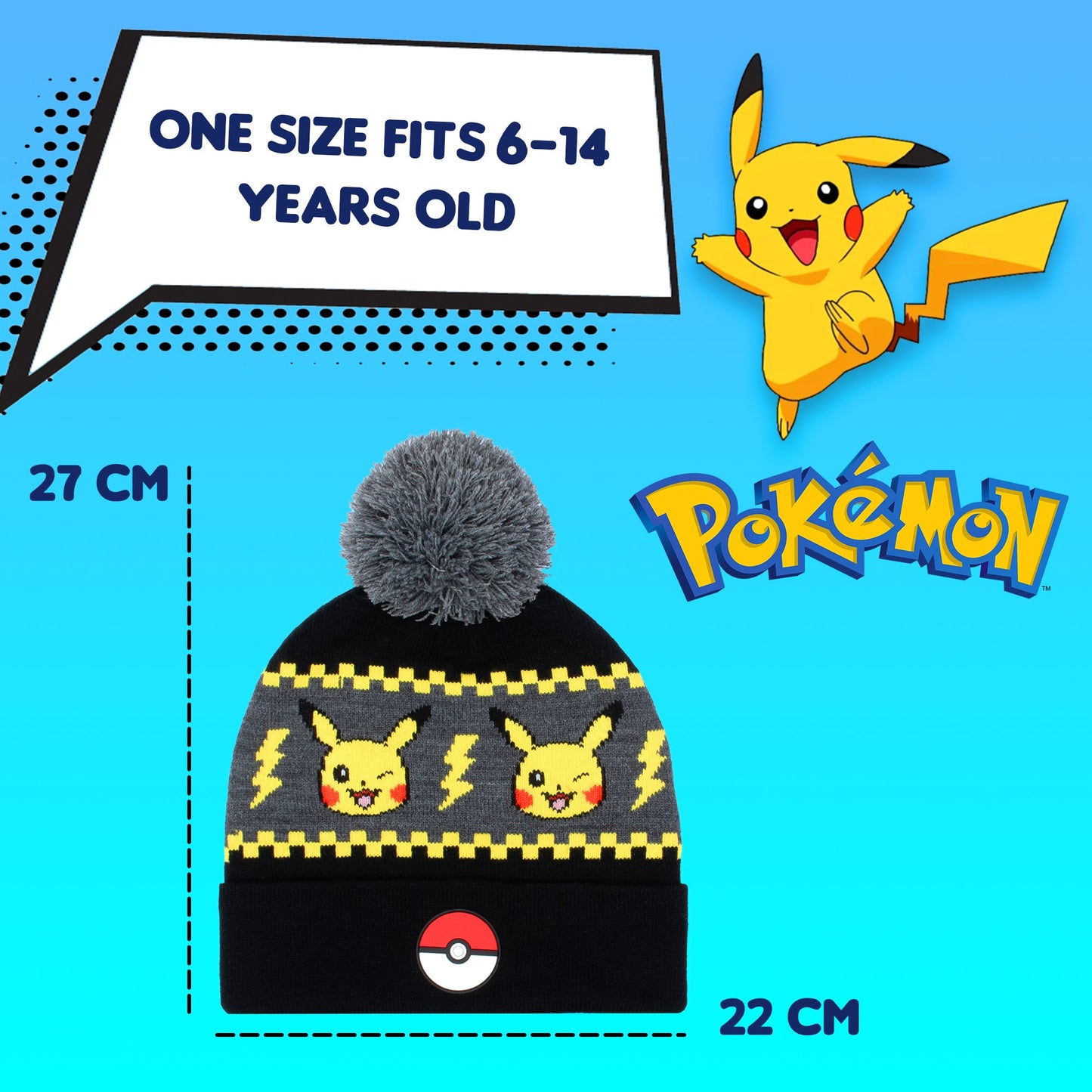 Ensemble bonnet et gants – Pikachu set