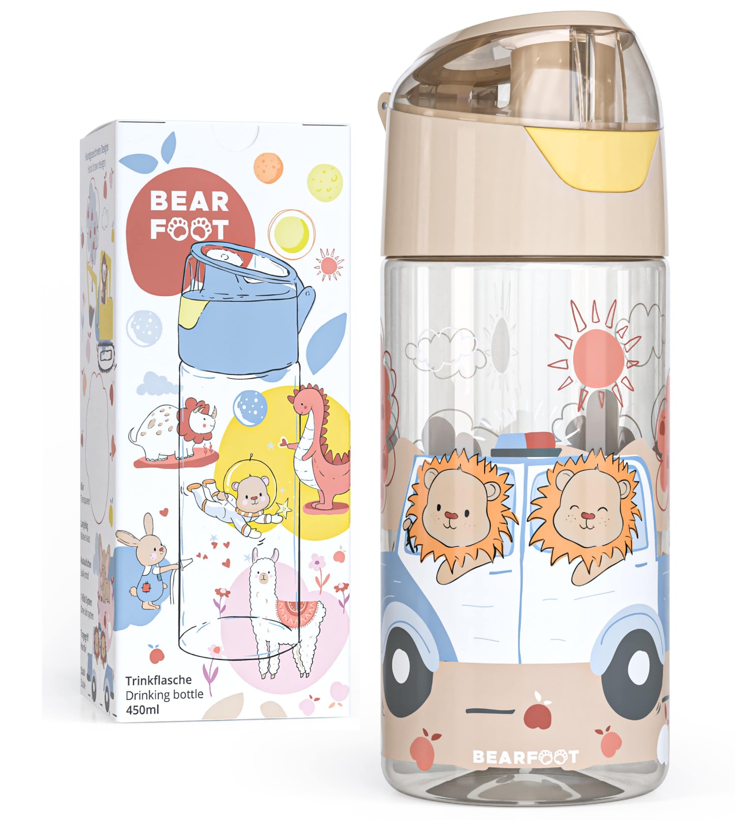 Trinkflasche Kinder, leichte Wasserflasche - Polizei Löwen