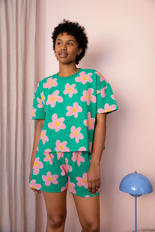 Pyjama gaufré Big Flowers - Hindbag x WAJ