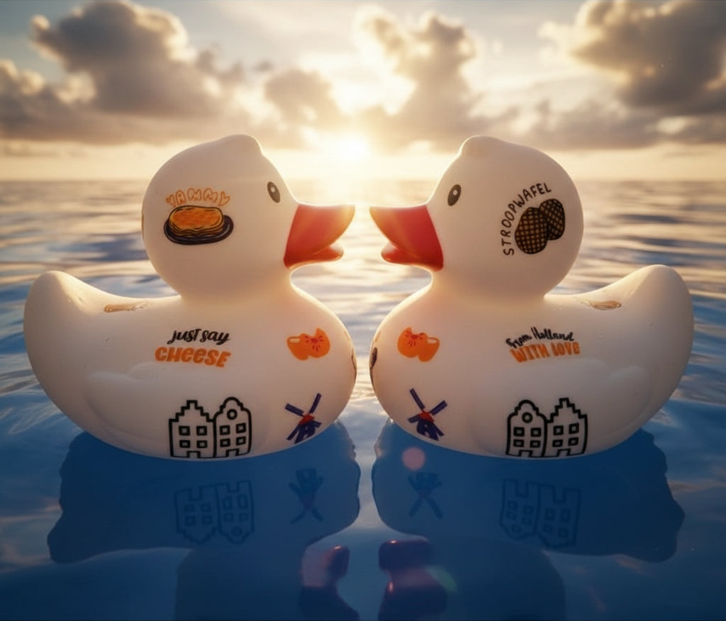 Pato holandés - Pareja besándose