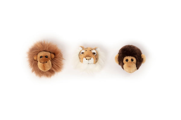Mini têtes décoratives : Coffret Jungle - Wild & Soft