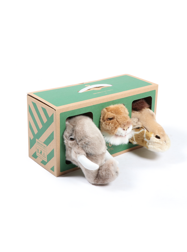 Mini têtes décoratives : Coffret Safari - Wild & Soft