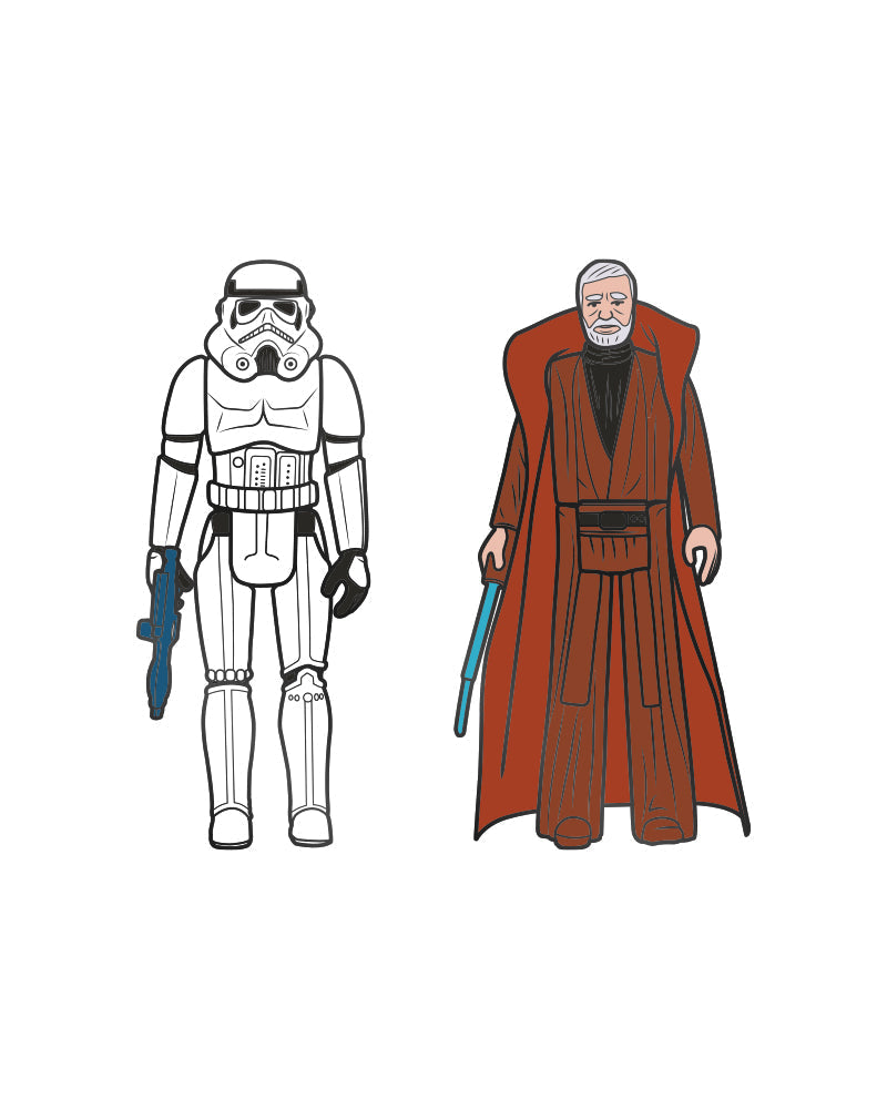 Pin's Star Wars Set 1.4 - Stormtrooper and Obi Wan