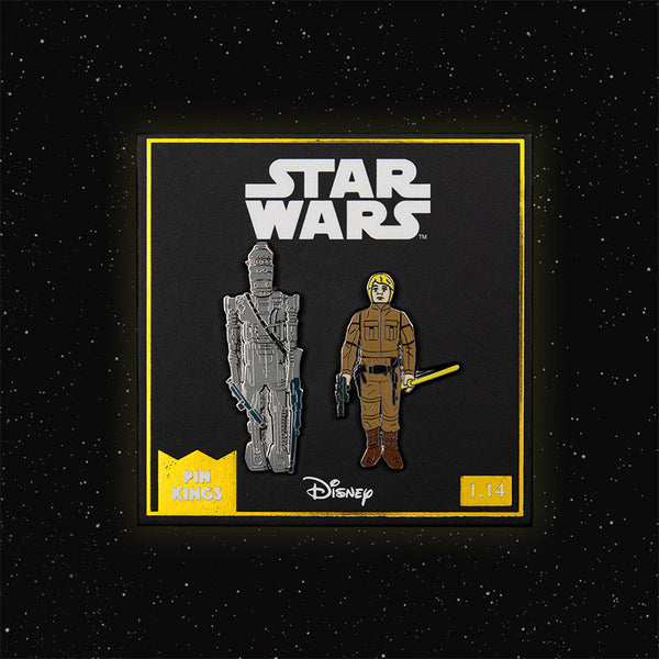 Pin's Star Wars Set 1.14 – IG-88 et Luke Skywalker en tenue de Bespin