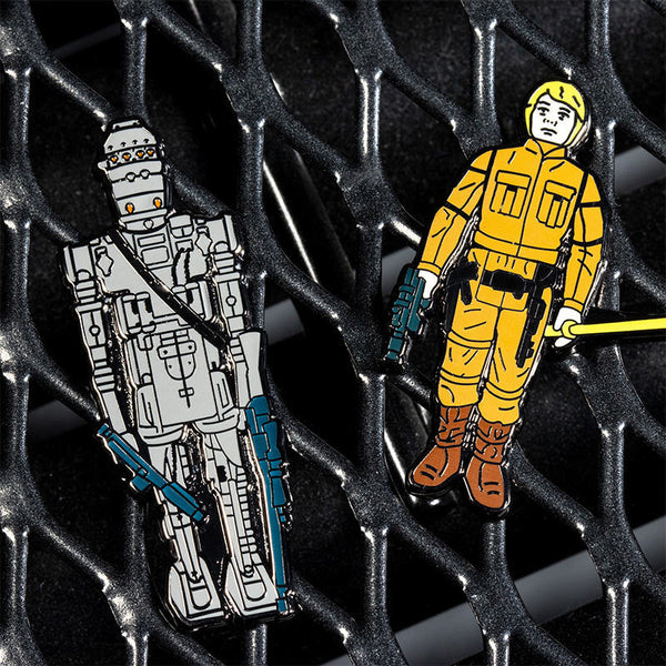 Pin's Star Wars Set 1.14 – IG-88 et Luke Skywalker en tenue de Bespin