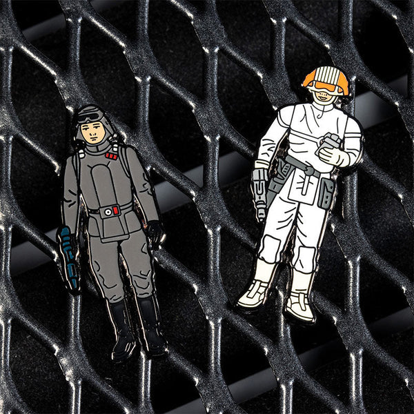 Pin's Star Wars Set 1.23 – Commandant AT-AT et Pilote de Cloud Car