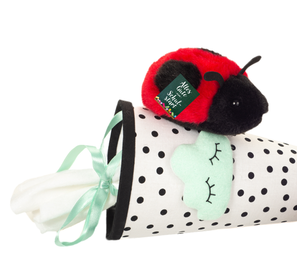 Peluche coccinelle Teddy Hermann rentrée scolaire 11 cm – SKU 946472