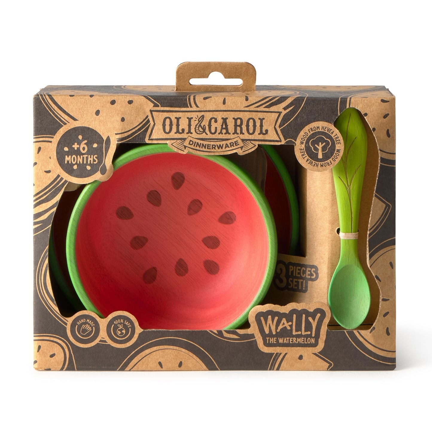 Wally The Watermelon Dinnerware 3 Pieces Set