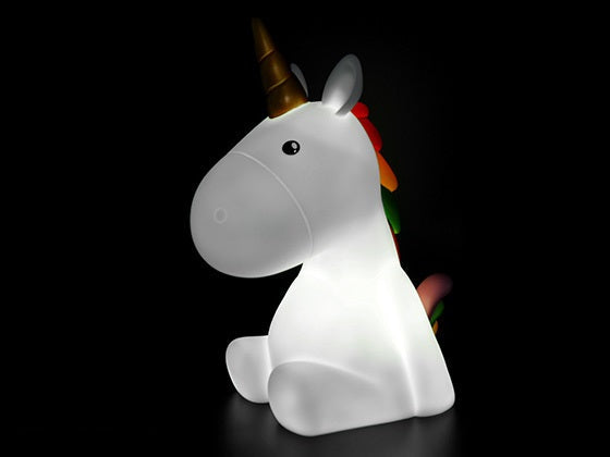 Luce notturna unicorno arcobaleno