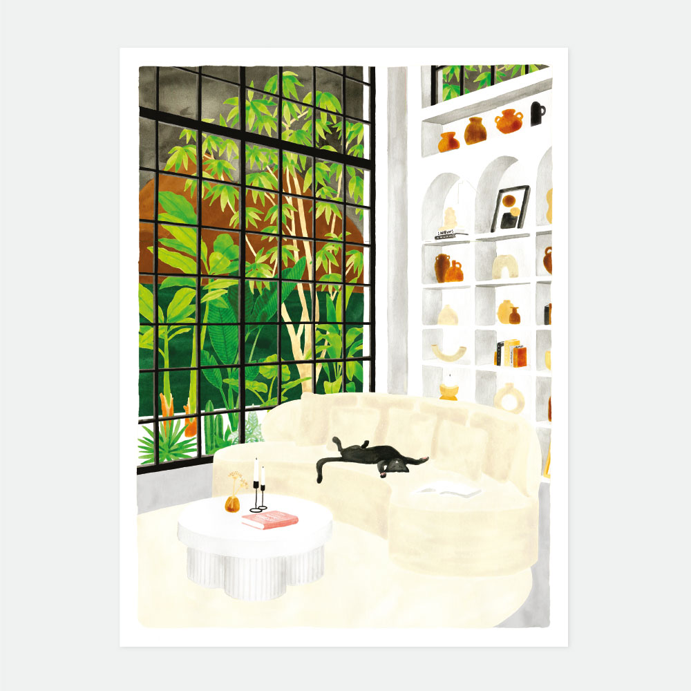 White sofa - Poster