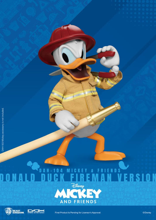 Versión bombero del pato Donald