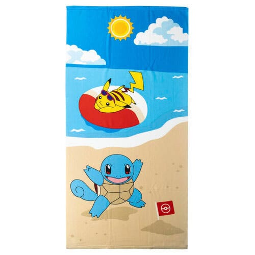 Asciugamano da bagno Pokémon - Pikachu, Schiggy