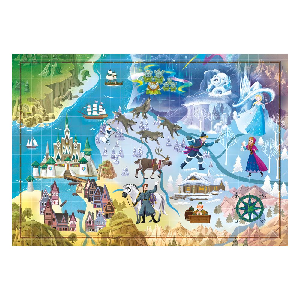 Disney Story Maps Puzzle - Frozen