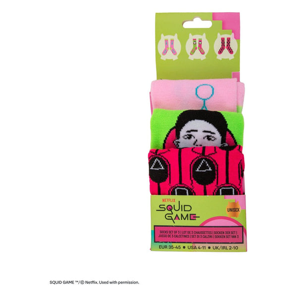 Confezione da 3 paia di calzini Squid Game