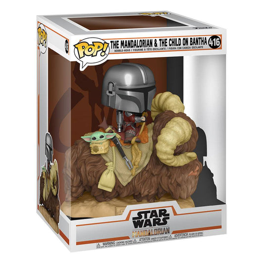 pop the mandalorian the child on bantha 416
