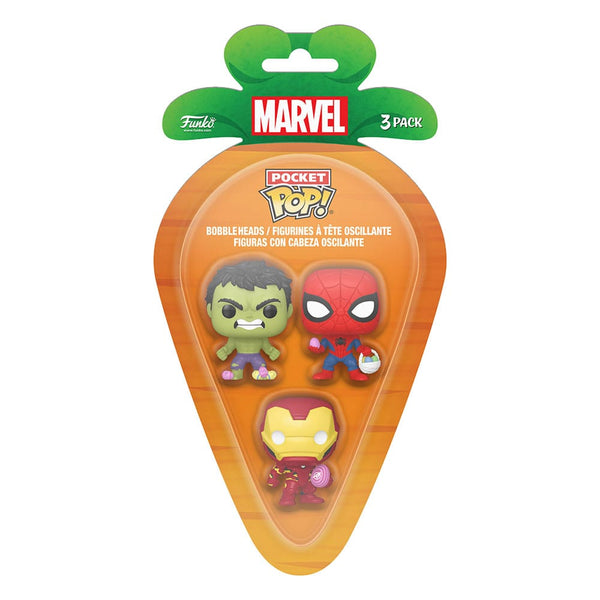 Funko Pocket Pop! Pâques Hulk, Spider-Man & Iron Man 3-Pack