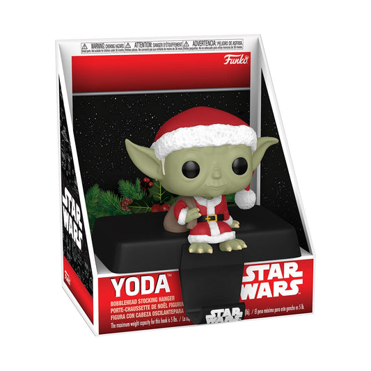 ¡Estallido! Percha para calcetines de Papá Noel con el logo de Yoda