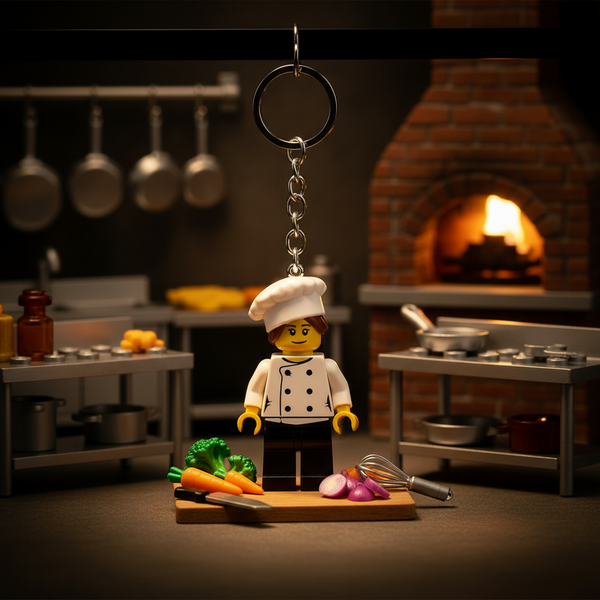 Porte-clés lumineux LEGO - Cheffe - produit Joy Toy