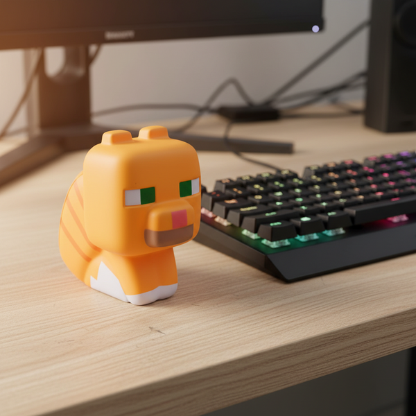 Mega Squishme Minecraft - Gatto soriano