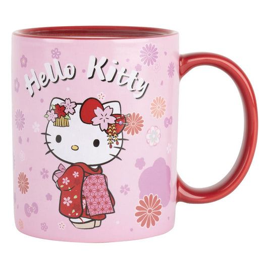 Hello Kitty Thermoreactive Mug - Kimono Red