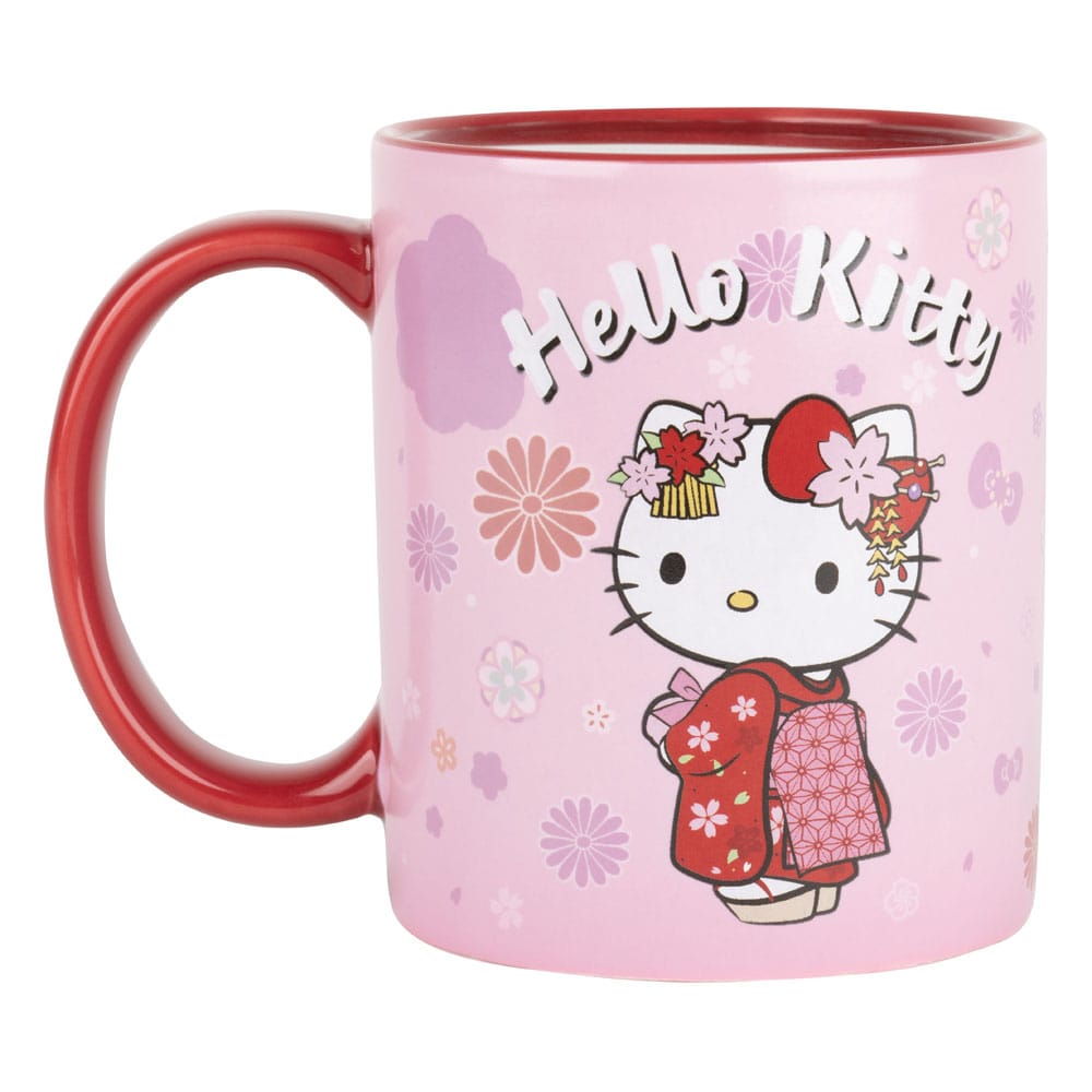 Hello Kitty Thermoreactive Mug - Kimono Red