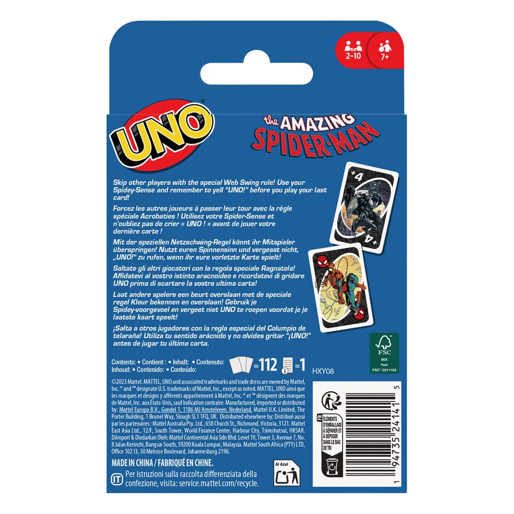 UNO Card Game - The Amazing Spider-Man